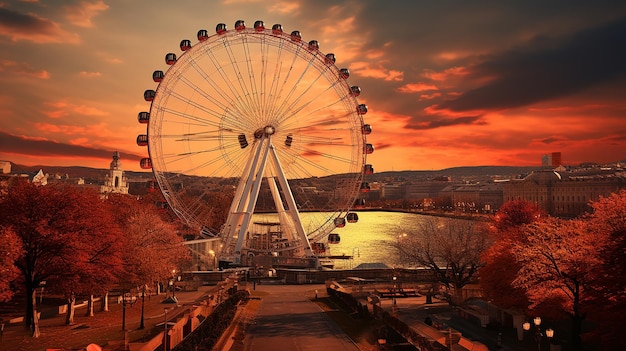 La grande roue de Ferris de Vienne