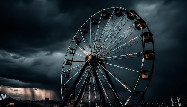 grande roue la nuit grande roue la nuit IA générative