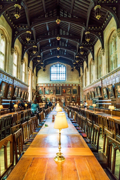 La grande salle de l'Université d'Oxford