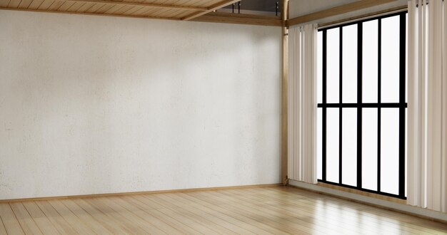 Grande salle à vivre dans une chambre de luxe décoration de style japonais