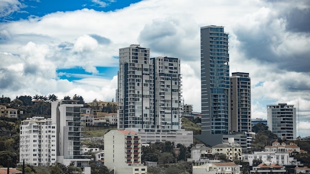 La grande ville de Tegucigalpa au Honduras