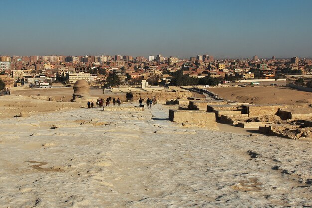 Grandes pyramides de l'Egypte ancienne à Gizeh, au Caire