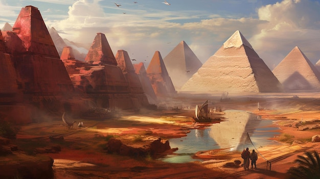 Les grandes pyramides d'Egypte