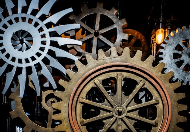 Grandes roues dentées dans le moteur