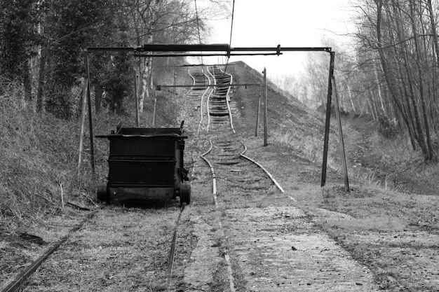 Photo grange abandonnée sur le champ