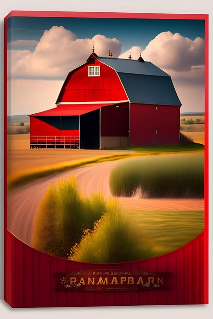 Photo grange de ferme rouge vintage traditionnelle