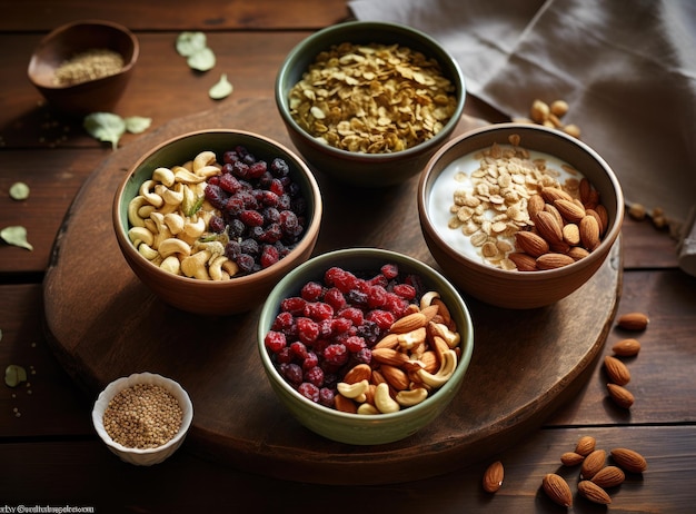 Granola aux fruits rouges