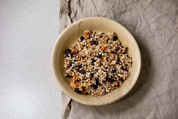 Granola maison au millet soufflé