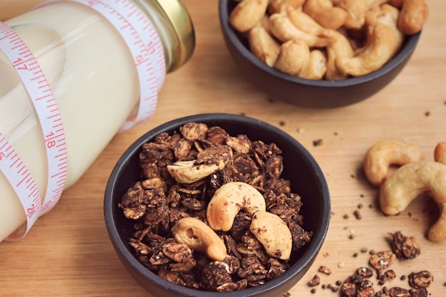 granola sain avec noix de cajou