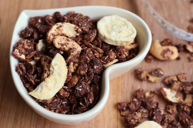 granola sain avec noix de cajou