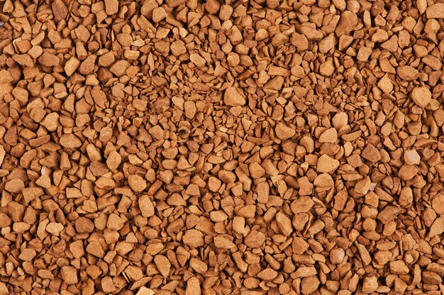Photo granules de fond de café instantané