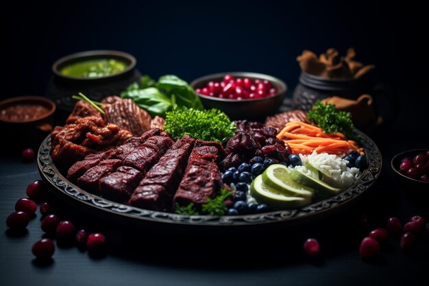 Graphie du paysage alimentaire de l'iftar