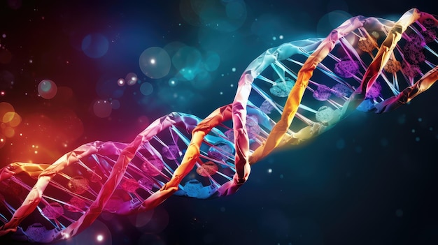 Graphique de l'ADN en hélice