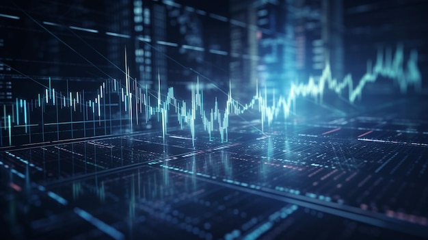 Graphique boursier Ai générative