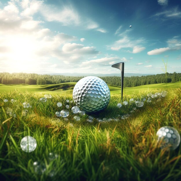 Photo le graphique du golf