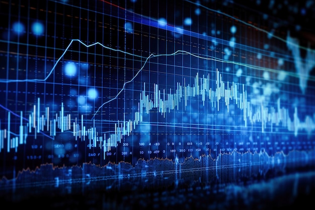 Graphique du marché boursier génératif AI