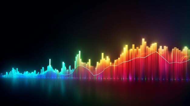 Le graphique du marché signifie un succès constant à la hausse