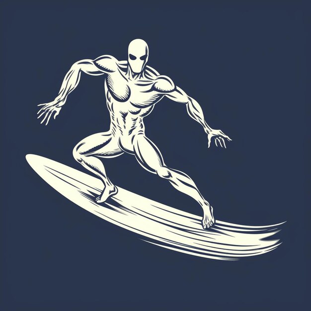 le graphique du surfeur