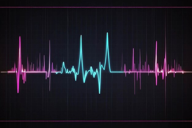 Photo graphique de l' électrocardiogramme