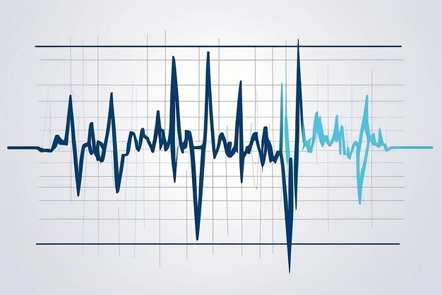 Photo graphique de l' électrocardiogramme