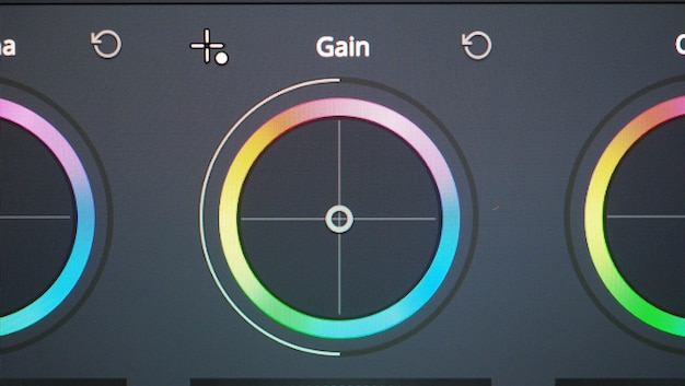 Graphique d'étalonnage des couleurs ou indicateur de correction des couleurs RVB sur le moniteur