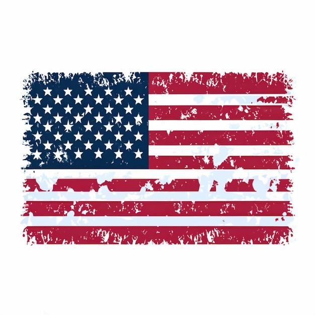graphique des États-Unis dans les couleurs du drapeau