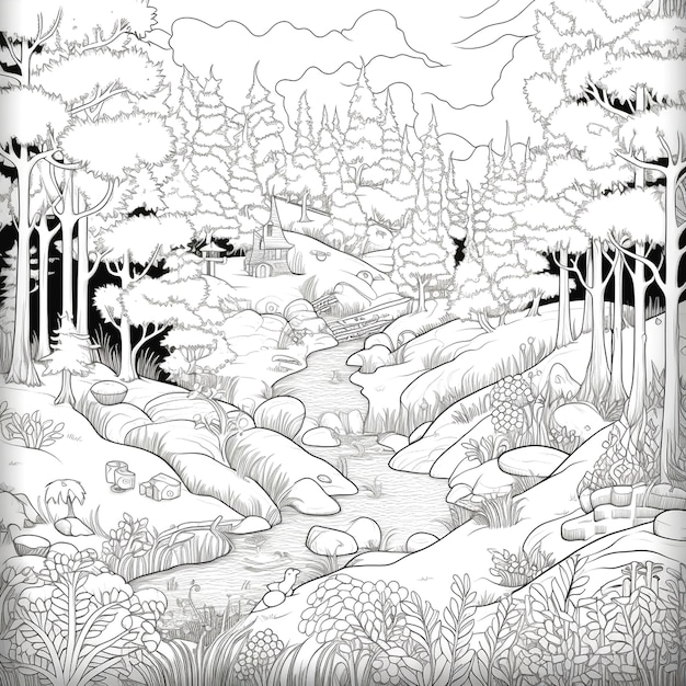 graphique de la forêt