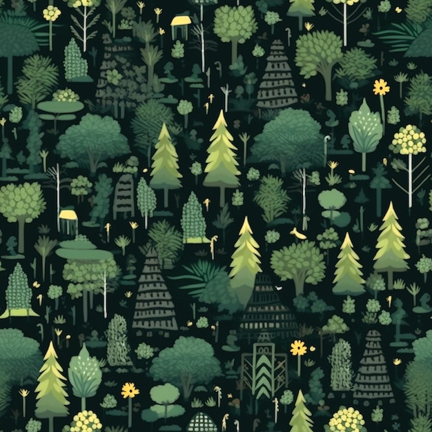 graphique de la forêt