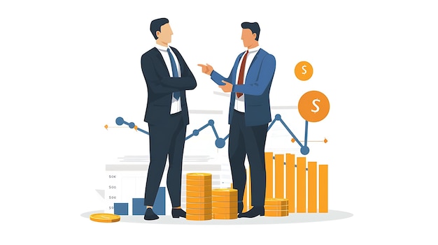 graphique investissement finance affaires devise datum économie diagramme de croissance des stocks marke