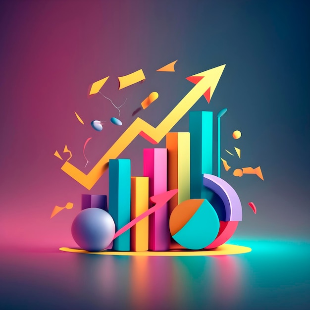 Un graphique montre la croissance des entreprises générée par l'IA