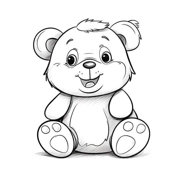 Photo graphique d'un ours en peluche