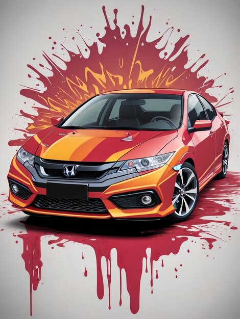 Photo graphique vectoriel honda civic