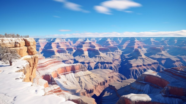 Photo graphiques 3d réalistes du grand canyon sud rendering hyper détaillé époustouflant