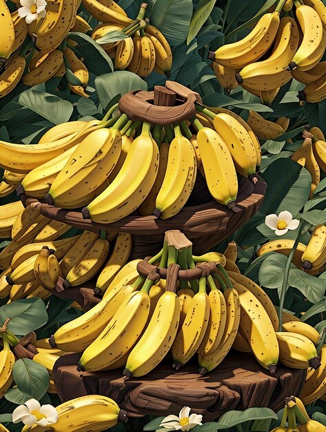 une grappe de bananes