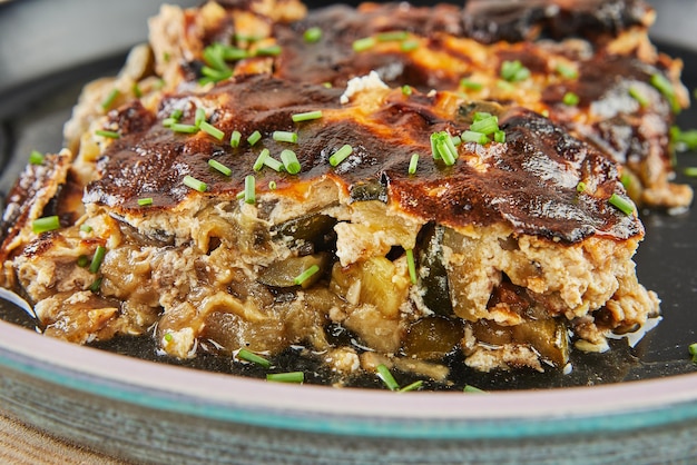 Gratin de courgettes, aubergines et tomates à la feta