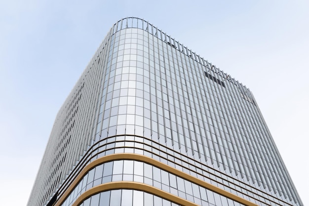 Gratte-ciel de bureau en verre et aluminium