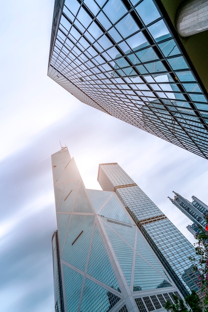 Gratte-ciel du bâtiment commercial de Hong Kong