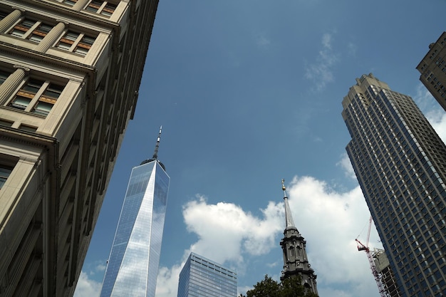 Gratte-ciel du sud de manhattan new york