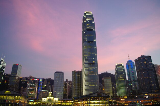 Photo le gratte-ciel de hong kong