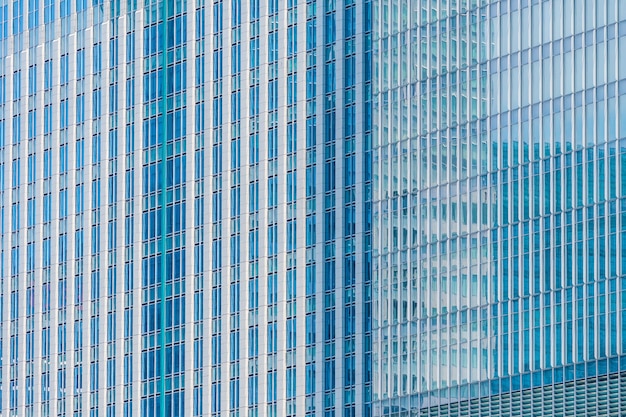 Gratte-ciel immeuble de bureaux belle architecture avec motif de verre à vitre