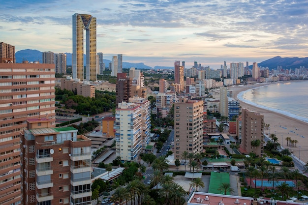 Gratte-ciel Modernes De Benidorm