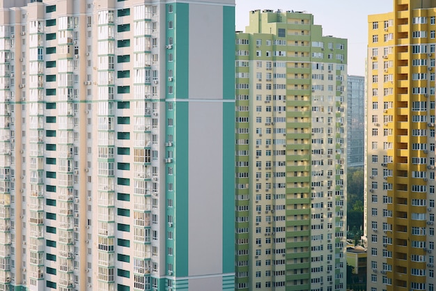 gratte-ciel de la ville moderne dans les dortoirs Concept de bâtiment de style de vie vivant