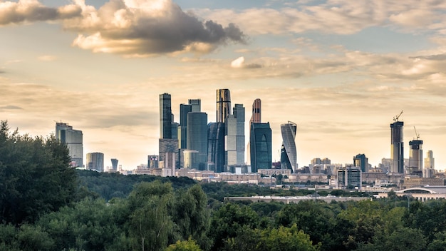 Gratte-ciel de la ville de Moscou Russie