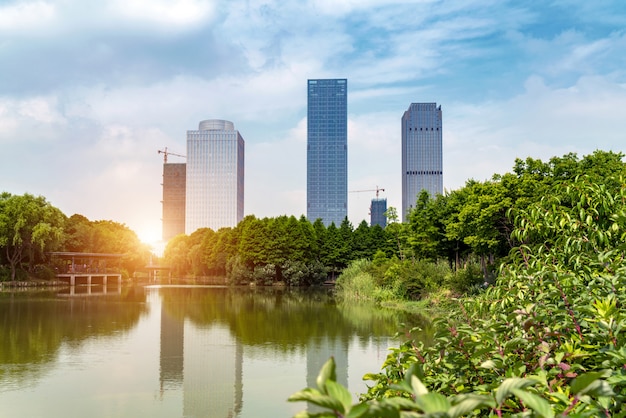 Les gratte-ciel de Wuxi en Chine