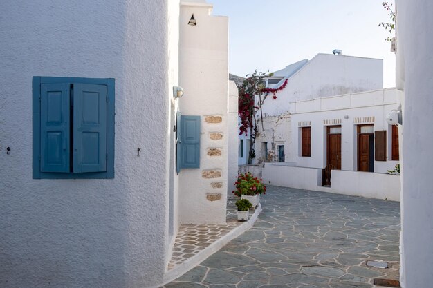 Grèce Île de Folegandros Boutiques et maisons traditionnelles dans la ville de Chora