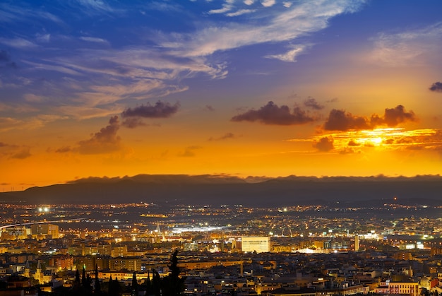 Grenade skyline vue de l&#39;Albaicin en Espagne