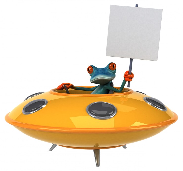 Photo grenouille amusante - illustration 3d