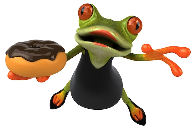 Grenouille amusante - Illustration 3D