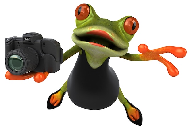 Grenouille amusante - Illustration 3D