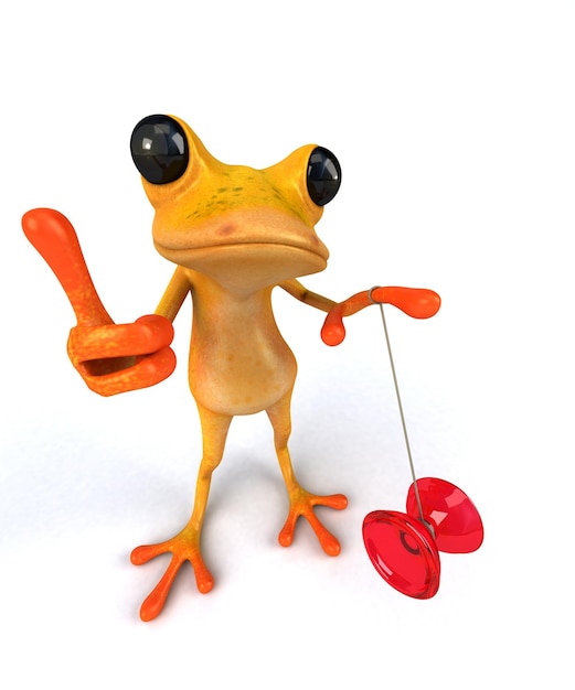 Grenouille amusante - Illustration 3D